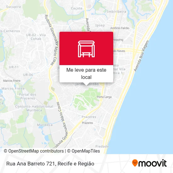 Rua Ana Barreto 721 mapa