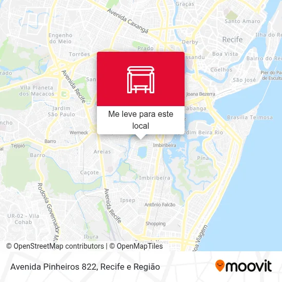 Avenida Pinheiros 822 mapa