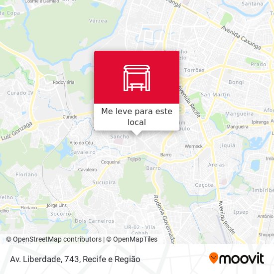 Av. Liberdade, 743 mapa
