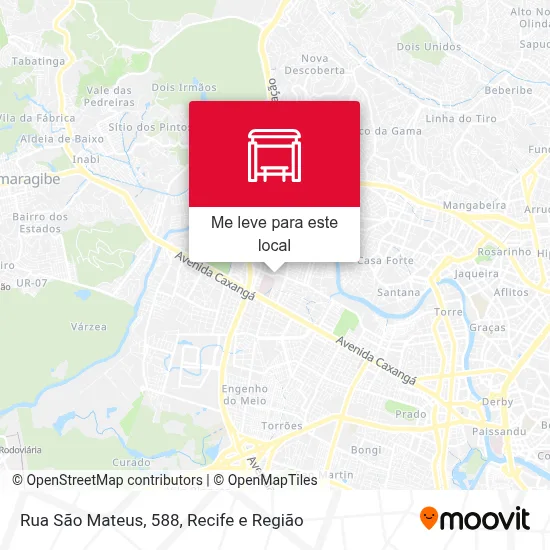 Rua São Mateus, 588 mapa