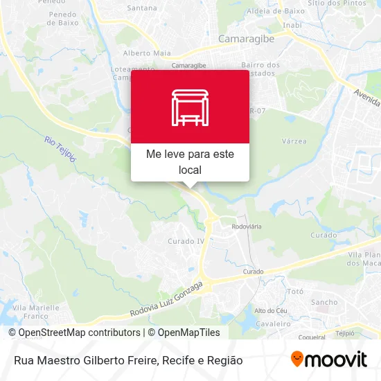 Rua Maestro Gilberto Freire mapa