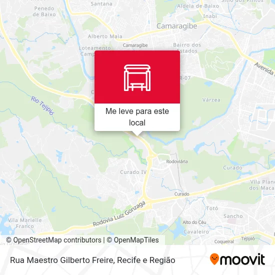 Rua Maestro Gilberto Freire mapa