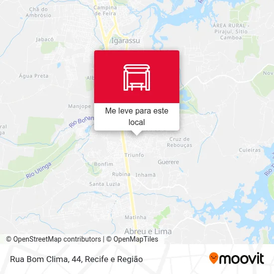 Rua Bom Clima, 44 mapa