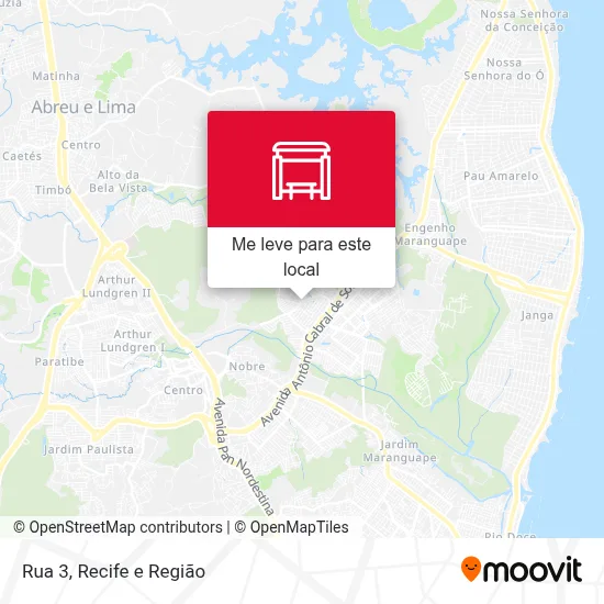 Rua 3 mapa