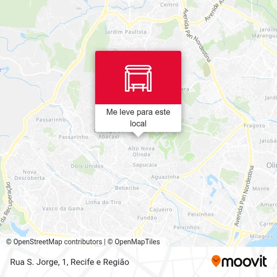 Rua S. Jorge, 1 mapa