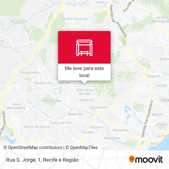 Rua S. Jorge, 1 mapa