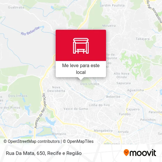 Rua Da Mata, 650 mapa