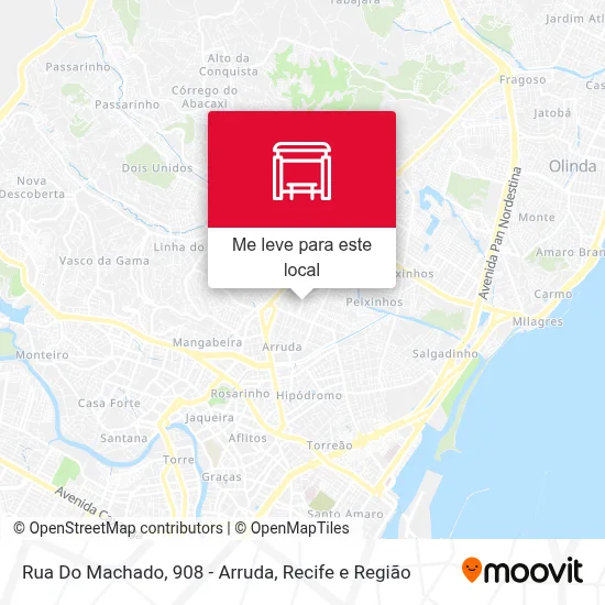 Rua Do Machado, 908 - Arruda mapa