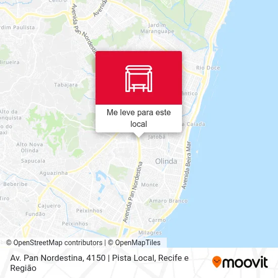 Av. Pan Nordestina, 4150 | Pista Local mapa