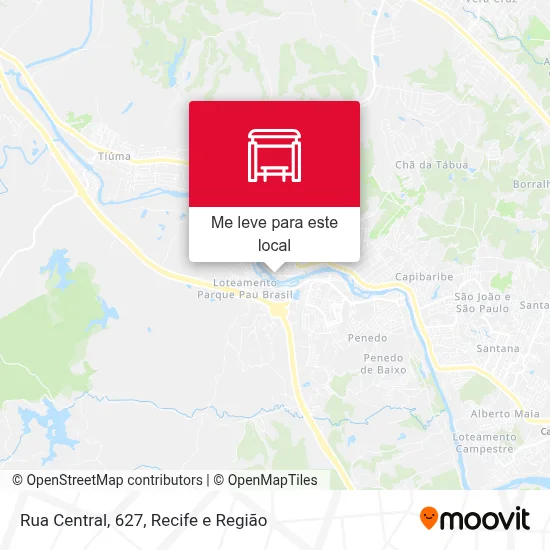 Rua Central, 627 mapa