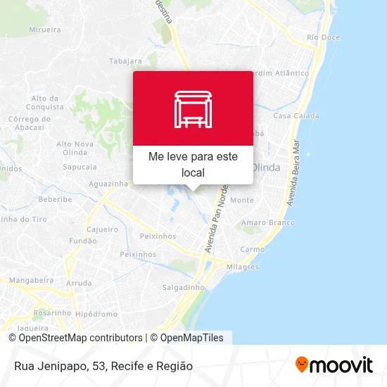 Rua Jenipapo, 53 mapa