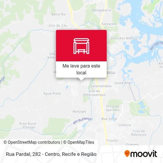 Rua Pardal, 282 - Centro mapa