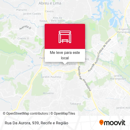 Rua Da Aurora, 939 mapa