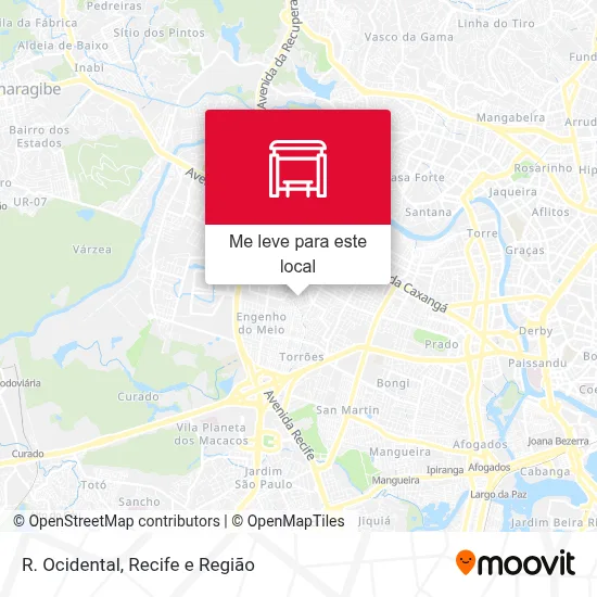 R. Ocidental mapa