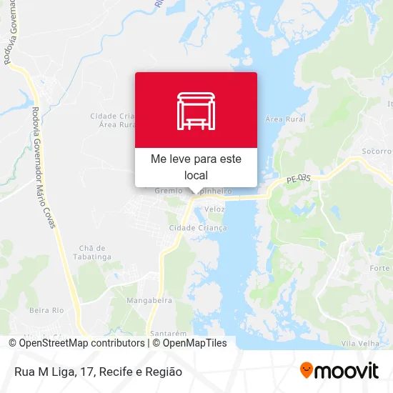 Rua M Liga, 17 mapa