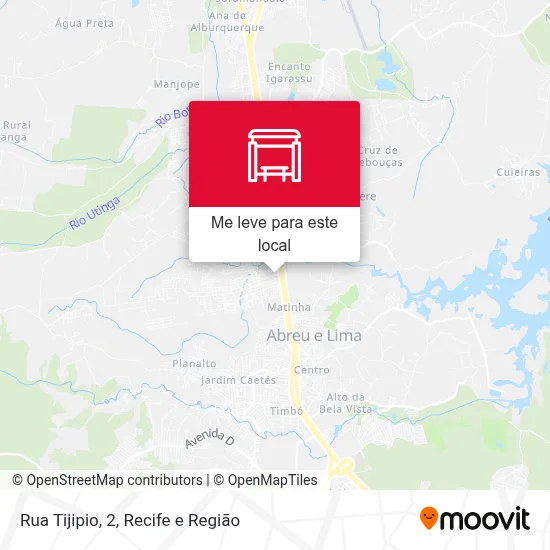 Rua Tijipio, 2 mapa