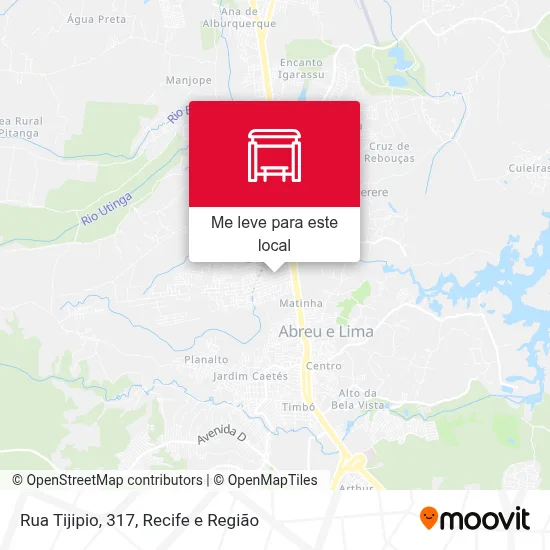 Rua Tijipio, 317 mapa