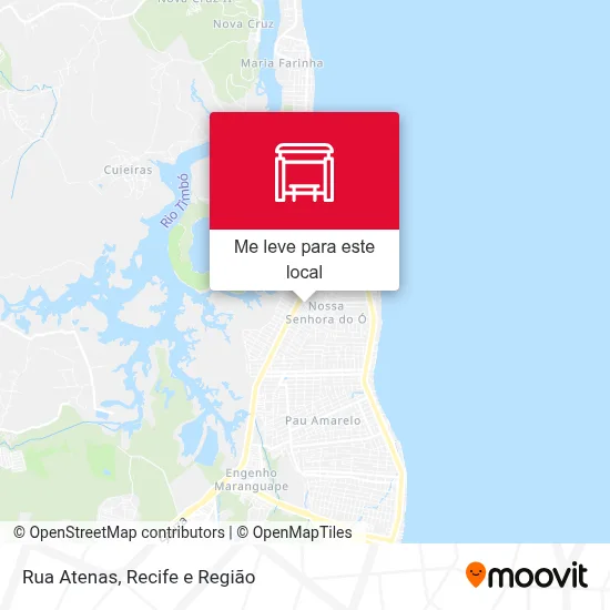 Rua Atenas mapa