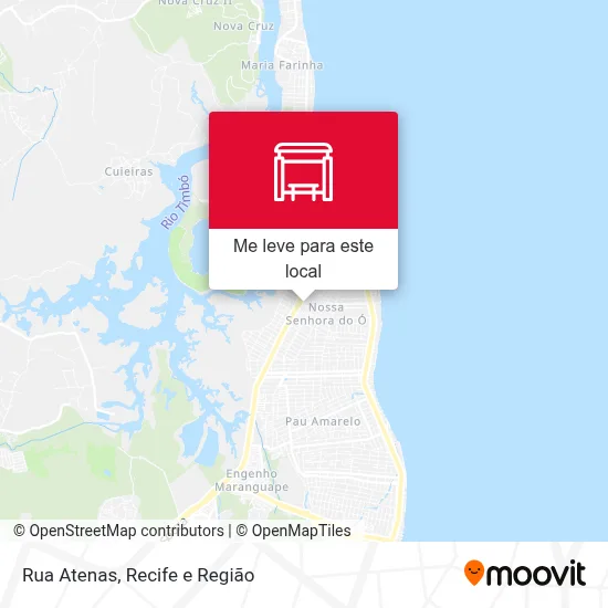 Rua Atenas mapa