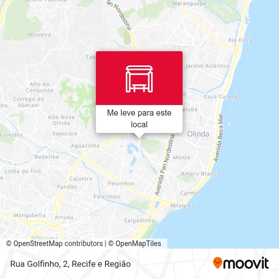 Rua Golfinho, 2 mapa