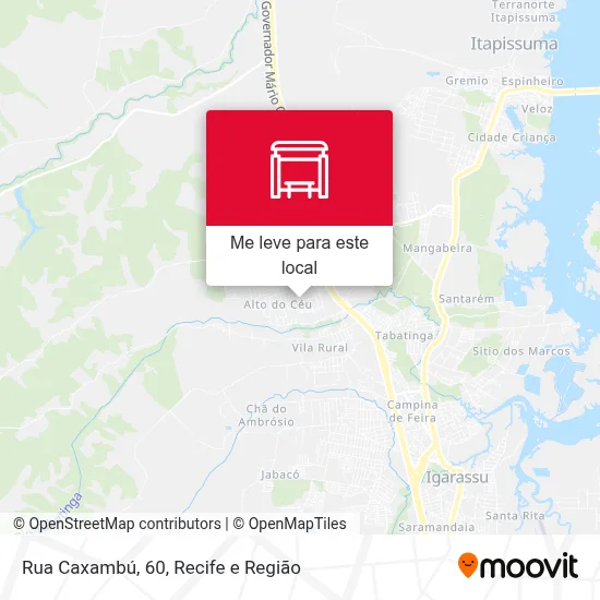 Rua Caxambú, 60 mapa