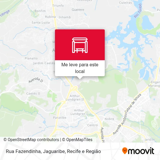 Rua Fazendinha, Jaguaribe mapa
