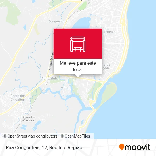 Rua Congonhas, 12 mapa