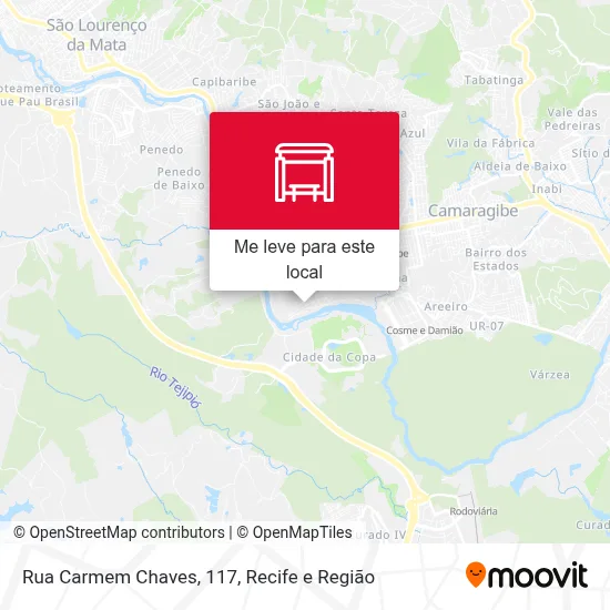Rua Carmem Chaves, 117 mapa