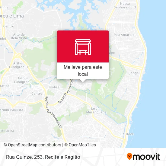 Rua Quinze, 253 mapa