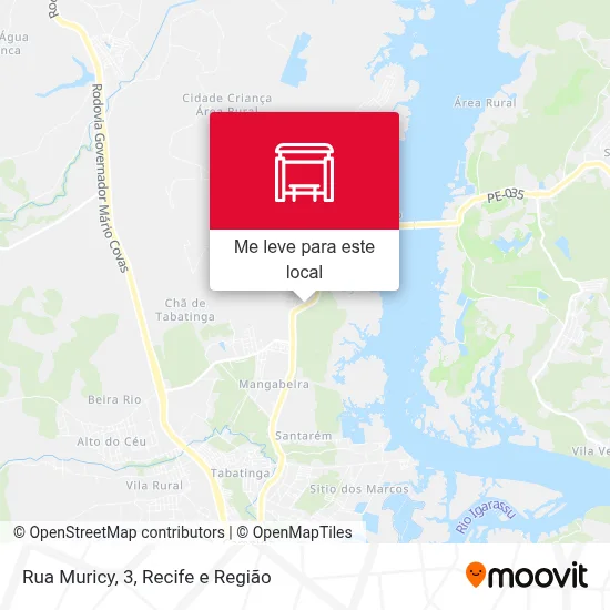 Rua Muricy, 3 mapa
