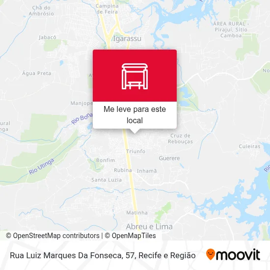 Rua Luiz Marques Da Fonseca, 57 mapa