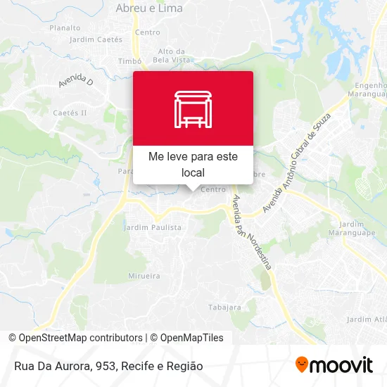 Rua Da Aurora, 953 mapa