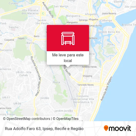 Rua Adolfo Faro 63, Ipsep mapa