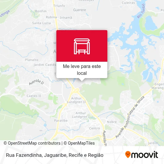 Rua Fazendinha, Jaguaribe mapa