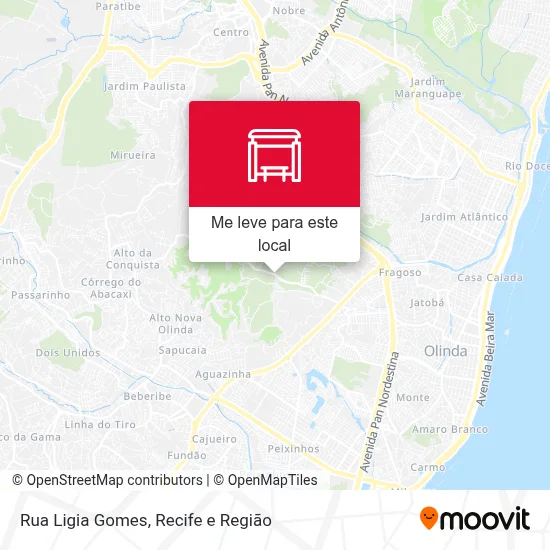 Rua Ligia Gomes mapa