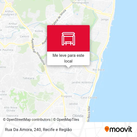 Rua Da Amora, 240 mapa