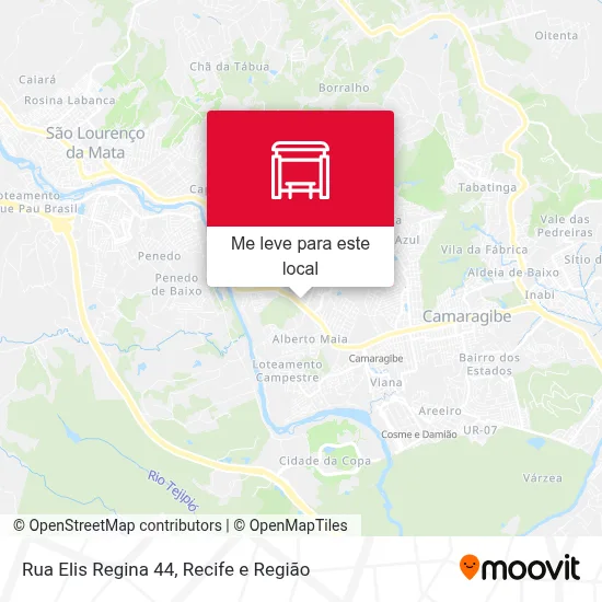 Rua Elis Regina 44 mapa