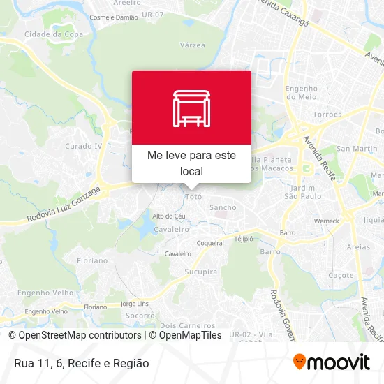 Rua 11, 6 mapa