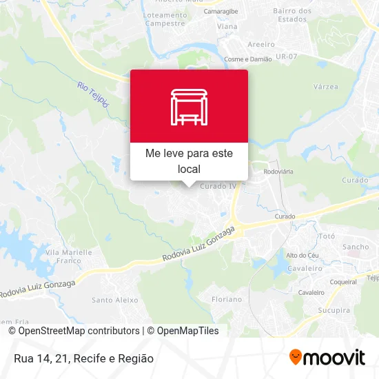 Rua 14, 21 mapa