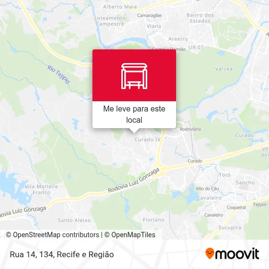 Rua 14, 134 mapa