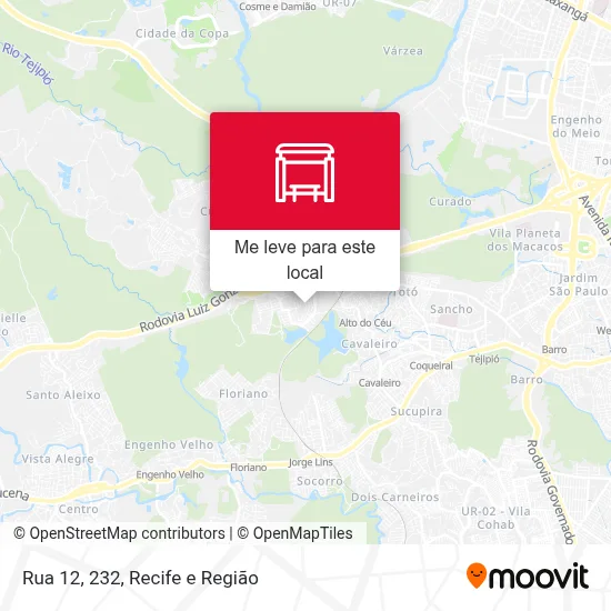 Rua 12, 232 mapa