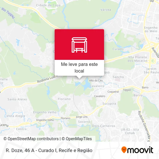 R. Doze, 46 A - Curado I mapa
