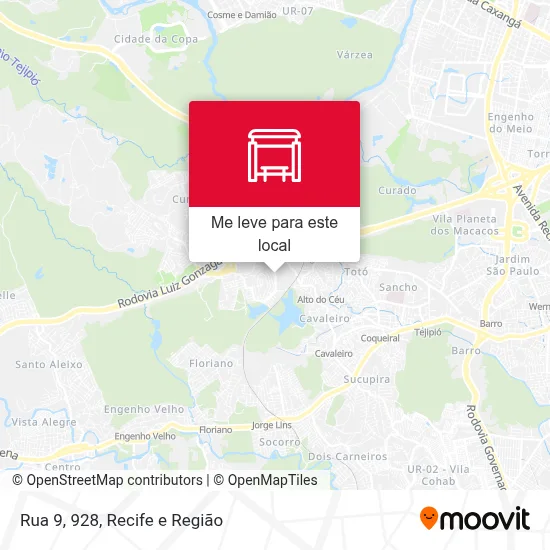 Rua 9, 928 mapa