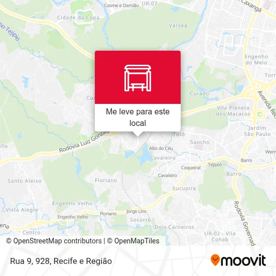 Rua 9, 928 mapa