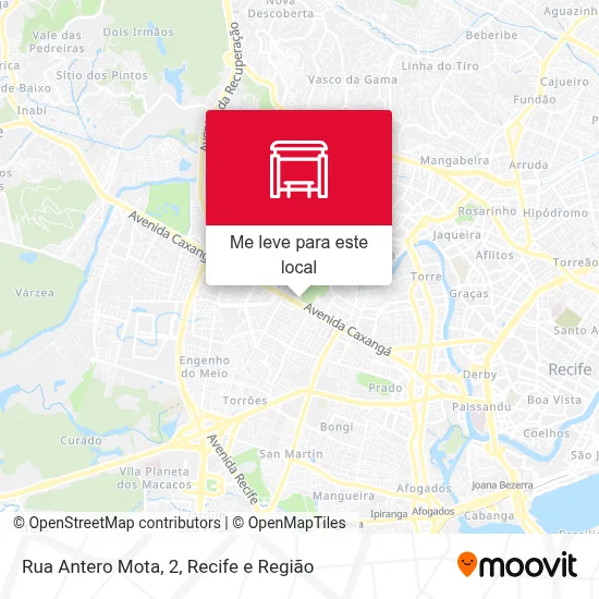 Rua Antero Mota, 2 mapa