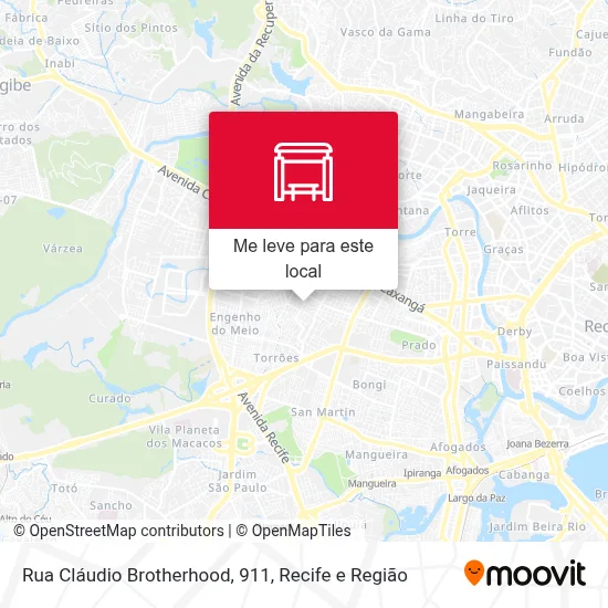 Rua Cláudio Brotherhood, 911 mapa