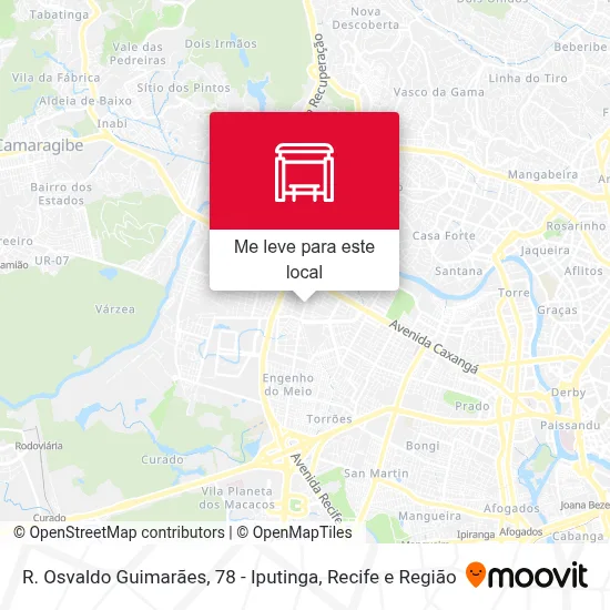 R. Osvaldo Guimarães, 78 - Iputinga mapa