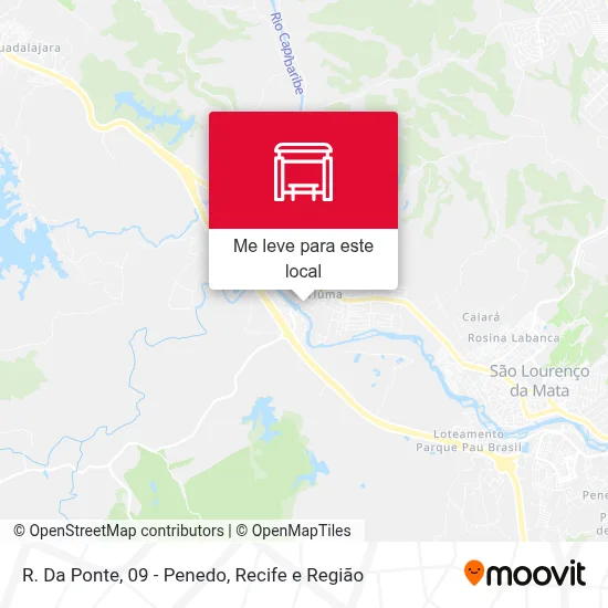 R. Da Ponte, 09 - Penedo mapa