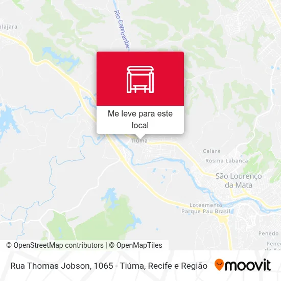 Rua Thomas Jobson, 1065 - Tiúma mapa