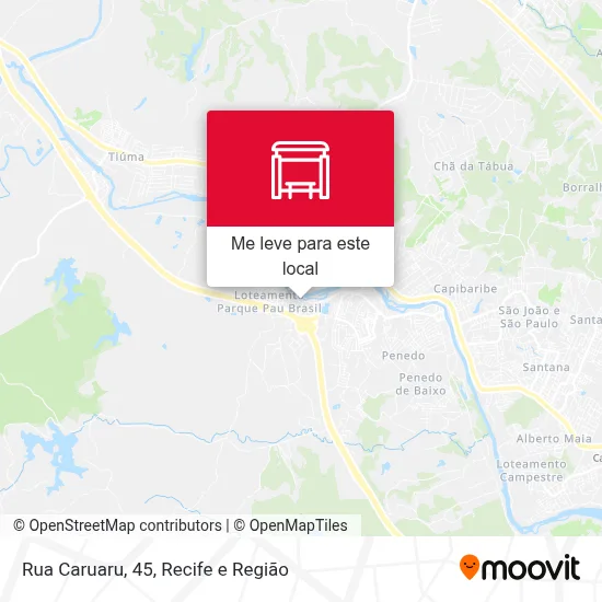 Rua Caruaru, 45 mapa